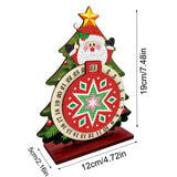 Pafu DIY Diamond Painting Christmas Advent Calendar Wooden Desk Decoration Santa Claus Countdown Craft Kit with Stand