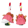 Pafu Harvest Holiday Yard Seasonal Ornament Farmhouse Porch Goose Decor Thanksgiving Turkey Costume 23 Inch Lawn Goose Outfit