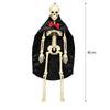 Pafu Spooky Haunted House Party Decor 15.7 Inch Jionted Halloween Skeleton Couple Realistic Halloween Bride & Groom Skeleton