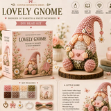 Pafu Christmas Holiday Party Decorations Gift 3D Beaded Dwarf Elf Christmas Ornament Making Sets Gnome DIY Bead Craft Kits