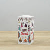 Happy Diwali Candle Holder Colorful Printed Ganesha Rangoli Square Tealight Candle Stand Indian Deepavali Festival Table Decor
