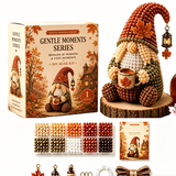 Pafu Christmas Holiday Party Decorations Gift 3D Beaded Dwarf Elf Christmas Ornament Making Sets Gnome DIY Bead Craft Kits