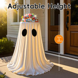 Halloween Decorations Light-Up Ghost Candy Bowl Stand Large Ghost Decor Cute Trick or Treat Candy Holder