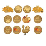 Pafu Thanksgiving Acrylic Cake Topper Golden Pumpkin Turkey Letter Fall Harvest Cupcake Decor